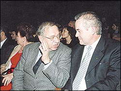 2003 г. Президент РАБО профессор Евенко Л.И. в гостях у коллектива ИМЭБ РУДН